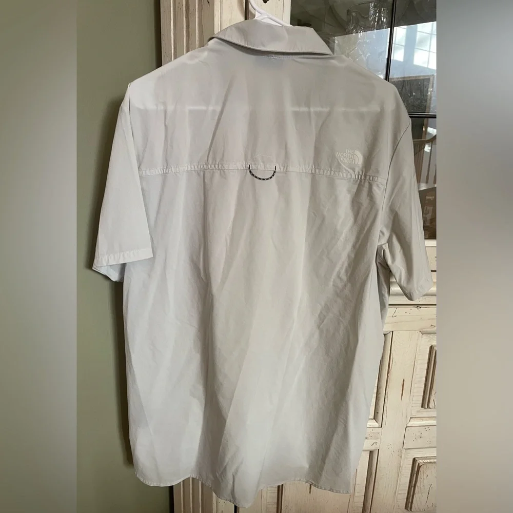 The North Face Men's First Trail UPF Short Sleeve Casual Shirt Tin Grey XL